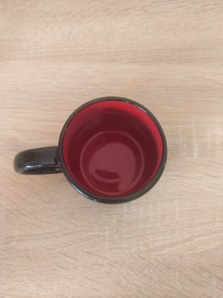 Taza Super Mario Negra Interior Rojo