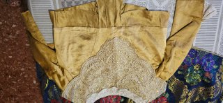 Traje de Fallera Adulta Dorado y Morado