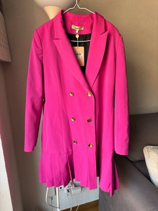 Abrigo blazer vestido vintage Poete Talla L
