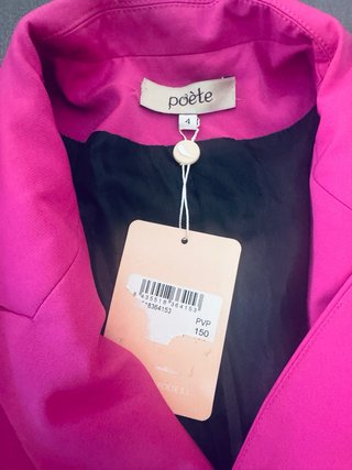 Abrigo blazer vestido vintage Poete Talla L