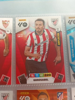6 Cartas Fútbol Panini