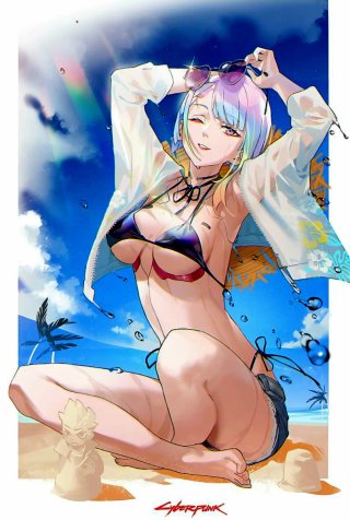 Poster Cyberpunk Lucy