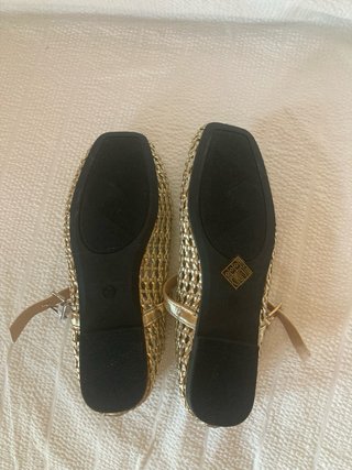 Sandalias doradas virales  mujer talla 38 europeo