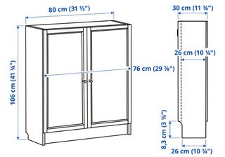 Mueble blanco con dos puertas