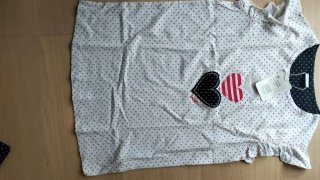 Pijama niña lunares corazones
