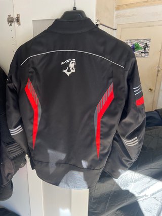 Chaqueta Moto Bela Talla M Negra Roja