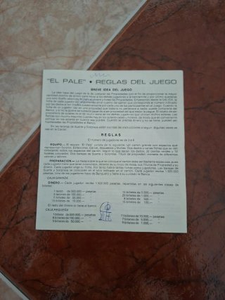 Juego de mesa El PALE  Años 80/90