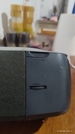Radio Despertador Philips Plata y Negro