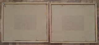 Set 4 Cuadros Vintage paisajes maritimos y rurales