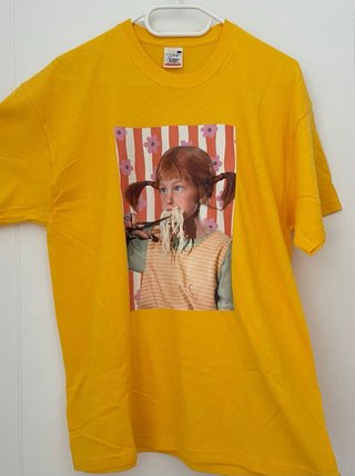 Camiseta Pippi Langstrump Calzaslargas Amarilla