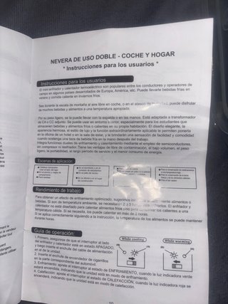 Mini nevera portátil
