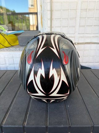 Casco Motocross Crazx2 Negro y Gris
