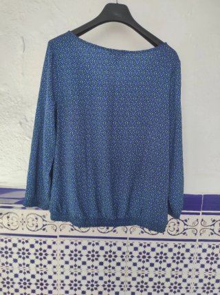 Blusa Sfera Estampada Manga Larga Talla L