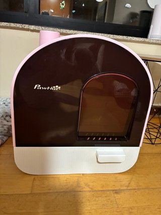Box-style Pink Cat Litter Box by Pawhut