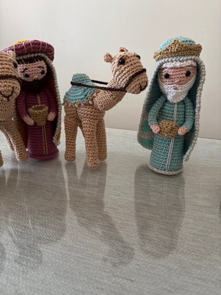 Belén de ganchillo artesanal