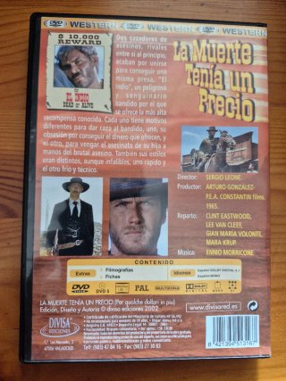 La Muerte Tenía Un Precio DVD Spaghetti Western