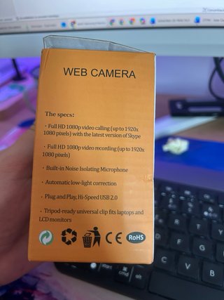 Webcam Full HD 1080p Plug & Play