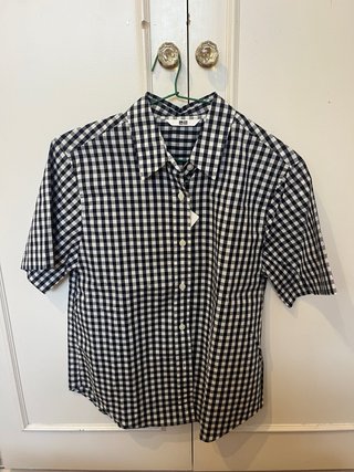 Camisa Uniqlo cuadros manga corta Talla S
