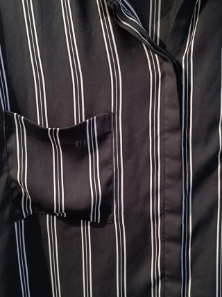Camisa Rayas Negras Atmosphere Talla M