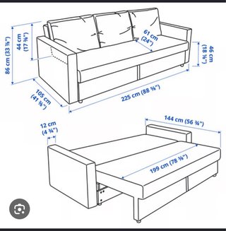Divano letto IKEA Friheten Blu 2023