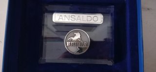 Targa commemorativa plexiglass Ansaldo Breda