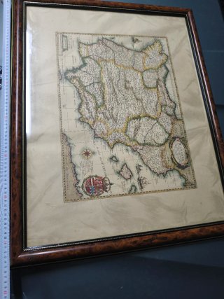 Mapa Antiguo España Typus Hispaniae SXVII