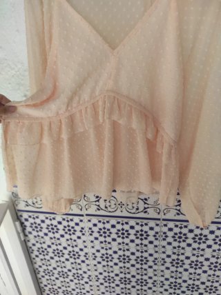 Blusa plumeti rosa talla M