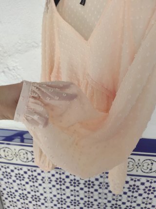Blusa plumeti rosa talla M