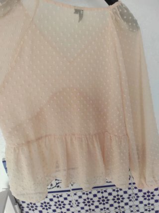 Blusa plumeti rosa talla M
