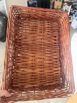 Cesta de mimbre con asas Vendo 9 unidades