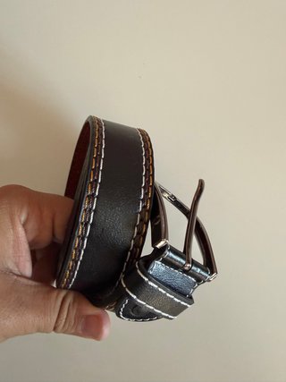 Cinturón de cuero marrón para hombre - Talla 125
