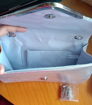 Bolso fiesta plateado sin estrenar