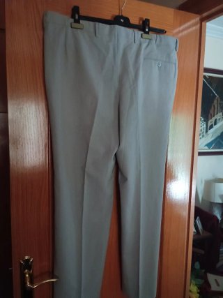 Pantalón de pinzas gris