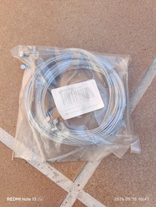 10 Cables de freno para bicicleta plateado