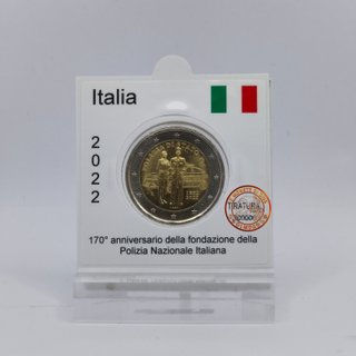 2 Euro Commemorativa Italia 2022 Polizia FDC