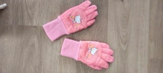 Guantes Hello Kitty Invierno Niña Rosa