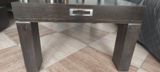 Mesa de centro de madera negra