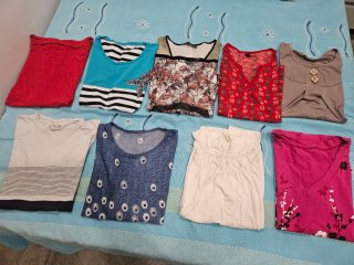 Lote de Camisetas y Blusones Manga Corta