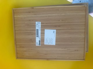 3 Bandejas de madera bambú hostelería