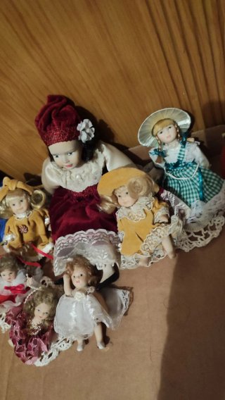 Bambole in porcellana vintage