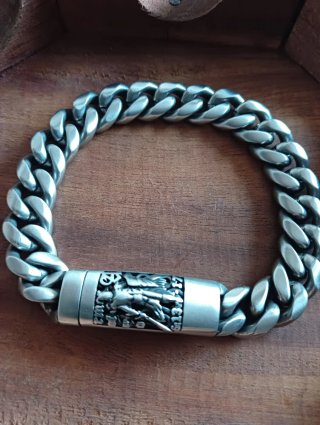 Pulsera Acero Guerrero Grabado