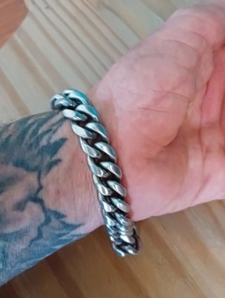 Pulsera Acero Guerrero Grabado