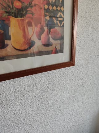 Cuadro decorativo con marco de madera