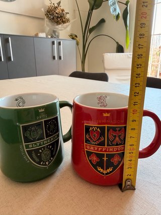 Tazas Harry Potter Slytherin y Gryffindor