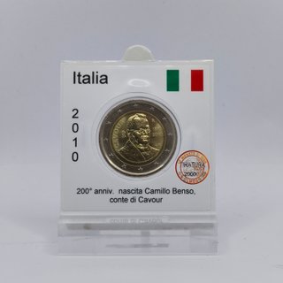 2 Euro Commemorativa Italia 2010 Cavour FDC