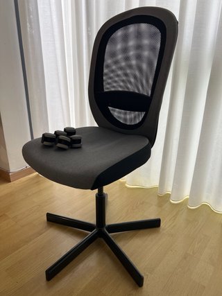 Silla de oficina Ikea Flintan gris
