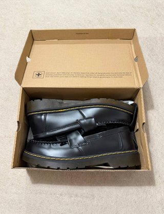 Dr Martens Adrian Mocasines Negros Nuevos Talla 41