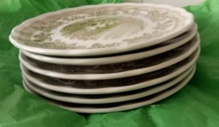 6 Platos Porcelana Italiana Swiss Land