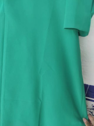 Vestido verde Shein manga abullonada talla  S