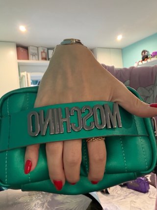 Bolso Moschino verde acolchado